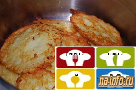 Рецепт приготовления - Постные картофельные драники