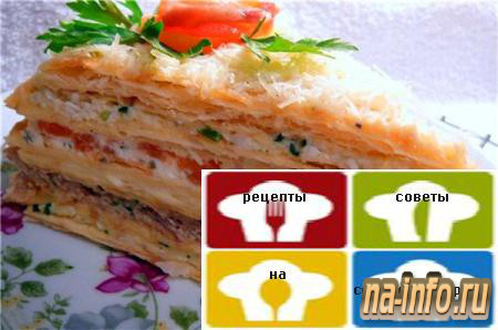 Оригинальный рецепт постного овощного торта «Наполеон»